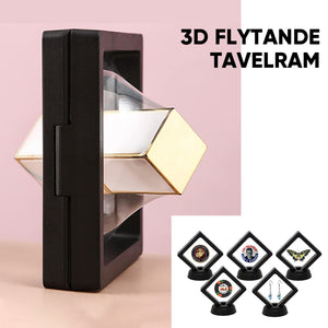 Svart 3D flytande ram (10 st)