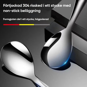 Förtjockad non-stick rissked i rostfritt stål