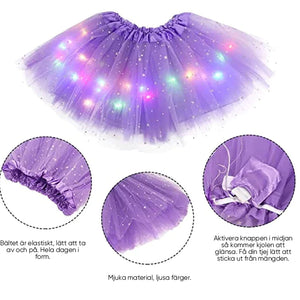 👗Magisk och lysande LED Tutu-kjol