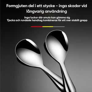 Förtjockad non-stick rissked i rostfritt stål