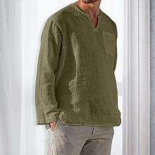 Ladda upp bild till gallerivisning, Men‘s Long-sleeved Linen Shirt
