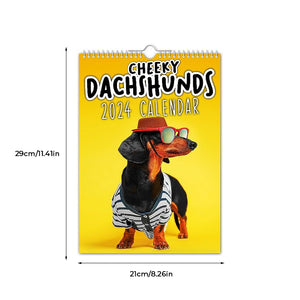 Cheeky Dachshunds - 2024 Väggkalender