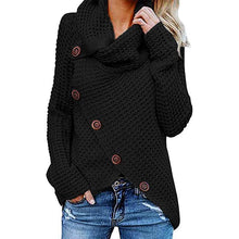 Ladda upp bild till gallerivisning, Irregular Ladies High Collar Sweater
