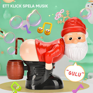 🎅🏽🫧Rolig Santa bubbla blåser maskin