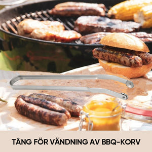 Tång för vändning av BBQ-korv