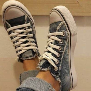 Denim canvas skor