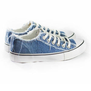 Denim canvas skor