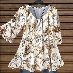 Swing Flare Sleeve Blus