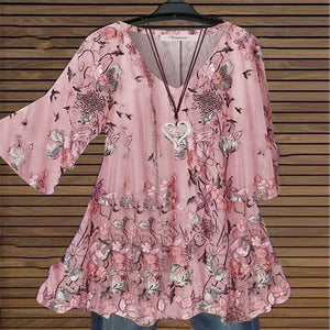 Swing Flare Sleeve Blus