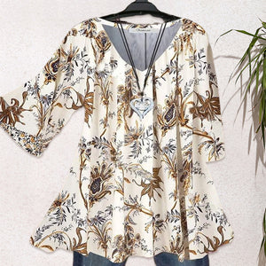 Swing Flare Sleeve Blus