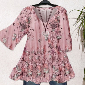 Swing Flare Sleeve Blus