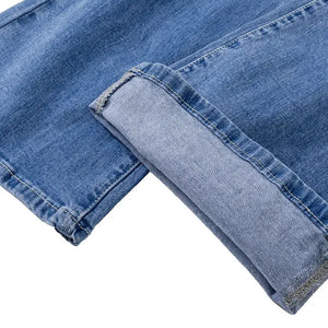 Jeans med hög midja och utsvängning