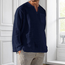 Ladda upp bild till gallerivisning, Men‘s Long-sleeved Linen Shirt
