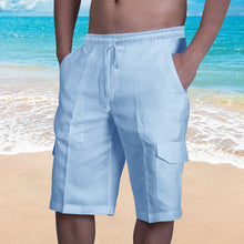 Ladda upp bild till gallerivisning, Men&#39;s Casual Linen Shorts
