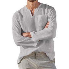 Ladda upp bild till gallerivisning, Men‘s Long-sleeved Linen Shirt
