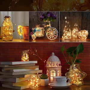 🍾LED vinflaska ljus kork nattlampa DIY Decor Lift