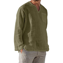 Ladda upp bild till gallerivisning, Men‘s Long-sleeved Linen Shirt
