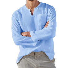 Ladda upp bild till gallerivisning, Men‘s Long-sleeved Linen Shirt
