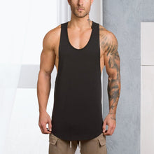 Ladda upp bild till gallerivisning, Solid color men&#39;s fitness tank top
