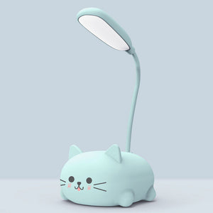 Tecknad Cat LED-bordslampa (Random Color)