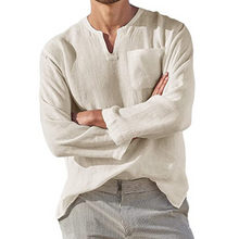 Ladda upp bild till gallerivisning, Men‘s Long-sleeved Linen Shirt
