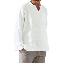 Ladda upp bild till gallerivisning, Men‘s Long-sleeved Linen Shirt
