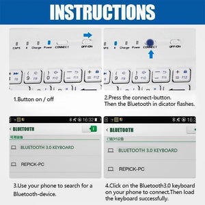 Mini-iPhone-Android Bluetooth Keyboard