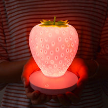 Ladda upp bild till gallerivisning, Strawberry nattlampa mjuk silikon bordslampa
