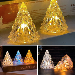 Mini LED Kristal Julgran Nattlampa